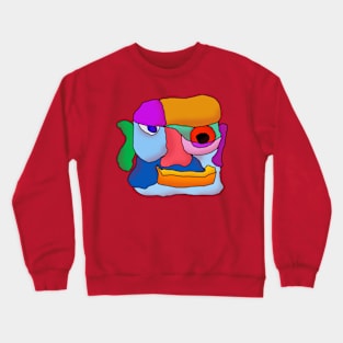 Abstract colorful face Crewneck Sweatshirt